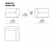 Модульный диван Shangai Poliform