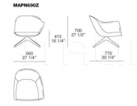 Кресло Mad chair Poliform