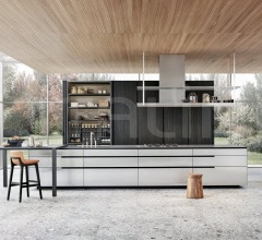 Итальянские Кухни с барной стойкой - Кухня Phoenix Итальянские Кухни с барной стойкой - Кухня Phoenix фабрика Varenna Poliform