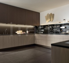 Итальянские Кухни с барной стойкой - Кухня Alea Итальянские Кухни с барной стойкой - Кухня Alea фабрика Varenna Poliform