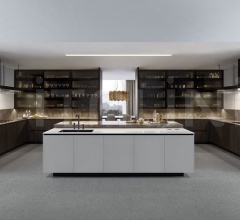 Итальянские Кухни с барной стойкой - Кухня Alea Итальянские Кухни с барной стойкой - Кухня Alea фабрика Varenna Poliform