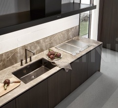 Итальянские Кухни с барной стойкой - Кухня Alea Итальянские Кухни с барной стойкой - Кухня Alea фабрика Varenna Poliform