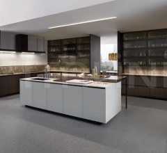 Итальянские Кухни с барной стойкой - Кухня Alea Итальянские Кухни с барной стойкой - Кухня Alea фабрика Varenna Poliform