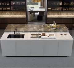 Итальянские Кухни с барной стойкой - Кухня Alea Итальянские Кухни с барной стойкой - Кухня Alea фабрика Varenna Poliform