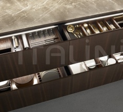 Итальянские Кухни с барной стойкой - Кухня Alea Итальянские Кухни с барной стойкой - Кухня Alea фабрика Varenna Poliform