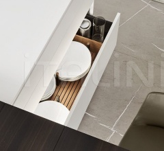 Итальянские Кухни с барной стойкой - Кухня Alea Итальянские Кухни с барной стойкой - Кухня Alea фабрика Varenna Poliform