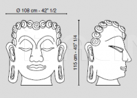 Скульптура Buddha mask VGnewtrend