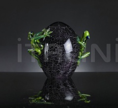 Итальянские Интерьерные декорации - Интерьерная миниатюра Egg with frogs Итальянские Интерьерные декорации - Интерьерная миниатюра Egg with frogs фабрика VGnewtrend