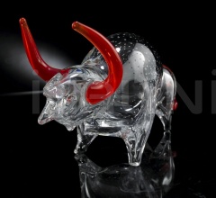 Итальянские Интерьерные декорации - Интерьерная миниатюра Bull In Glass Итальянские Интерьерные декорации - Интерьерная миниатюра Bull In Glass фабрика VGnewtrend