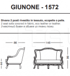Трехместный диван Giunone Tonin Casa