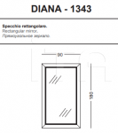 Настенное зеркало Diana Tonin Casa