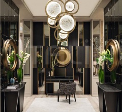 Итальянские Предметы интерьера - Настенное зеркало Eclisse Итальянские Предметы интерьера - Настенное зеркало Eclisse фабрика Oasis