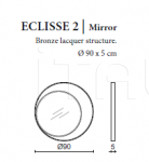 Настенное зеркало Eclisse Oasis