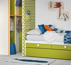 Итальянские Детская - Кровать Equipped platform bed Итальянские Детская - Кровать Equipped platform bed фабрика Nidi