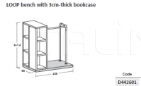 Книжный стеллаж LOOP SYSTEM with bookcase Nidi