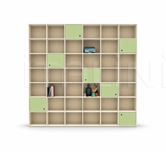 Итальянские Стеллажи и полки - Книжный стеллаж LUCE bookcase Итальянские Стеллажи и полки - Книжный стеллаж LUCE bookcase фабрика Nidi