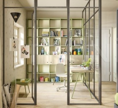 Итальянские Стеллажи и полки - Книжный стеллаж LUCE bookcase Итальянские Стеллажи и полки - Книжный стеллаж LUCE bookcase фабрика Nidi