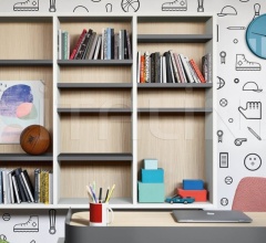 Итальянские Стеллажи и полки - Книжный стеллаж LUCE bookcase Итальянские Стеллажи и полки - Книжный стеллаж LUCE bookcase фабрика Nidi