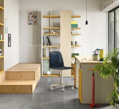 Итальянские Стеллажи и полки - Книжный стеллаж SURFY bookcase Итальянские Стеллажи и полки - Книжный стеллаж SURFY bookcase фабрика Nidi