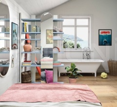 Итальянские Стеллажи и полки - Книжный стеллаж SURFY bookcase Итальянские Стеллажи и полки - Книжный стеллаж SURFY bookcase фабрика Nidi