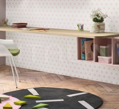 Итальянские Письменные столы - Письменный стол Desk with Luce wall unit Итальянские Письменные столы - Письменный стол Desk with Luce wall unit фабрика Nidi