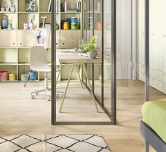 Итальянские Письменные столы - Письменный стол Desk with Ask legs Итальянские Письменные столы - Письменный стол Desk with Ask legs фабрика Nidi