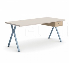Итальянские Письменные столы - Письменный стол Desk with Clessidra legs Итальянские Письменные столы - Письменный стол Desk with Clessidra legs фабрика Nidi