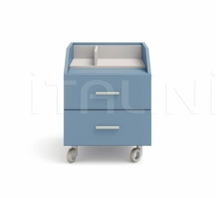 Итальянские Тумбочки - Тумбочка Wilson bedside table with castors фабрика Nidi