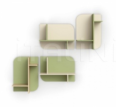 Итальянские Стеллажи и полки - Полка CLOUD wall unit Итальянские Стеллажи и полки - Полка CLOUD wall unit фабрика Nidi