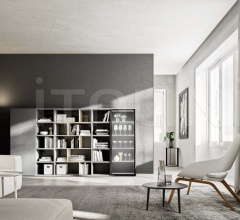 Итальянские Гостиная - Стеллаж Logiko floor standing bookcase Итальянские Гостиная - Стеллаж Logiko floor standing bookcase фабрика Jesse