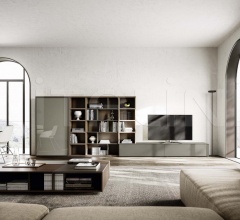 Итальянские Гостиная - Стеллаж Logiko floor standing bookcase Итальянские Гостиная - Стеллаж Logiko floor standing bookcase фабрика Jesse