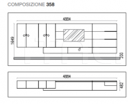 Стенка I-modulART Comp 358 Presotto