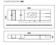 Стенка I-modulART Comp 360 Presotto