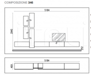 Стенка I-modulART Comp 346 Presotto