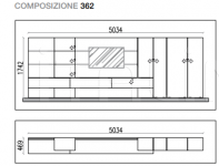 Стенка I-modulART Comp 362 Presotto