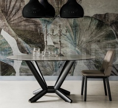 Стол обеденный Planer Keramik Round Стол обеденный Planer Keramik Round фабрика Cattelan Italia