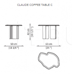 Кофейный столик Claude coffee tables Paolo Castelli