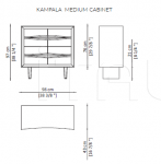 Тумбочка Kampala medium cabinet Paolo Castelli