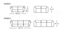 Модульный диван Standard Edra