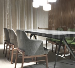 Стул с подлокотником Leda фабрика Flexform