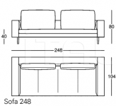 Модульный диван 1335 Bruce Zanotta