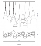 Подвесной светильник Kalgan - Bilbo - Kael - Boreal IPE Cavalli (Visionnaire)