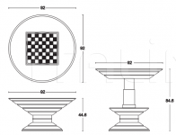 Игровой стол CHESS TABLE Vismara Design