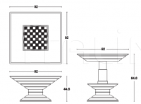 Игровой стол CHESS TABLE Vismara Design