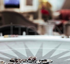 Итальянские Бильярдные, игровые столы - Игровой стол ROUND POKER TABLE фабрика Vismara Design