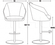 Барный стул NEW DESIRE Vismara Design