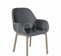 Итальянские Столовая - Стул с подлокотниками Clap PVC фабрика Kartell