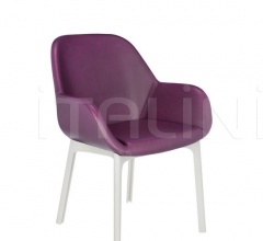 Итальянские Столовая - Стул с подлокотниками Clap PVC фабрика Kartell