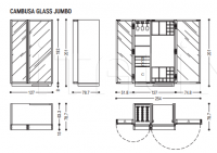 Винный шкаф CAMBUSA GLASS SMALL AND SMALL JUMBO Riva 1920