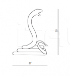 Скульптура Serpente IPE Cavalli (Visionnaire)